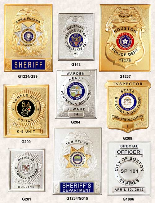 GA-REL Police Badge Rectangles GAREL